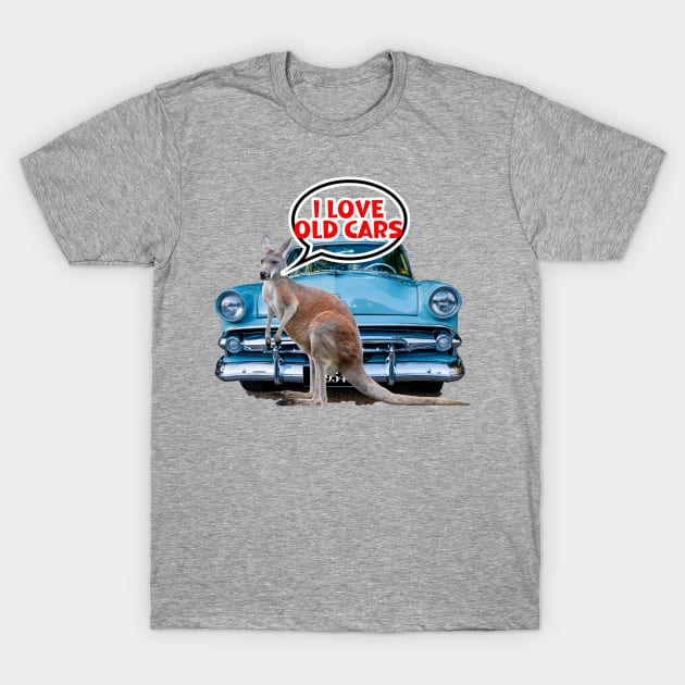 There's a Kangaroo near my Car T-Shirt by Custom Autos